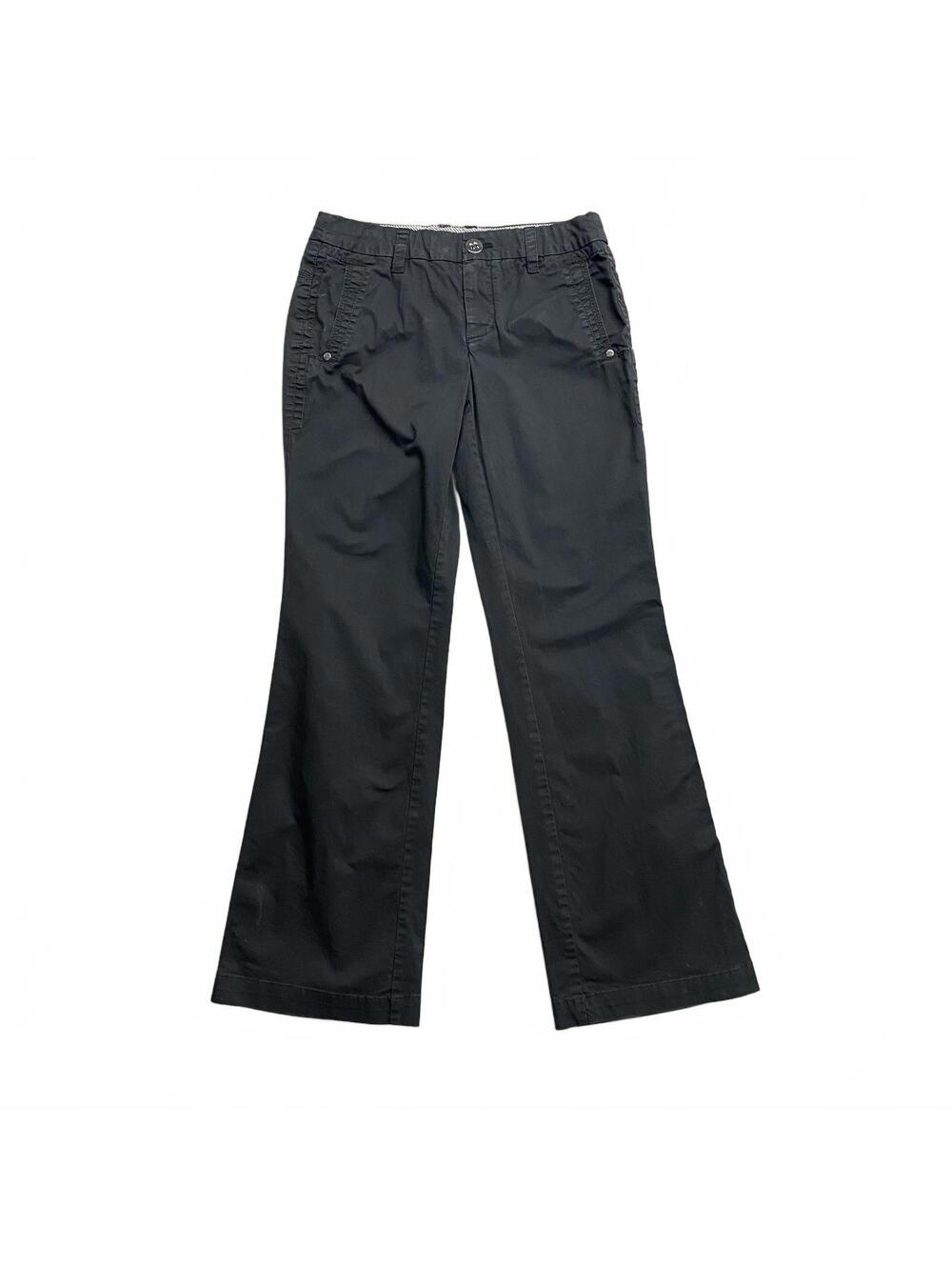 Esprit Flare Pants Size 4 Black Stretch Cotton Bootcut Y2K 2000s